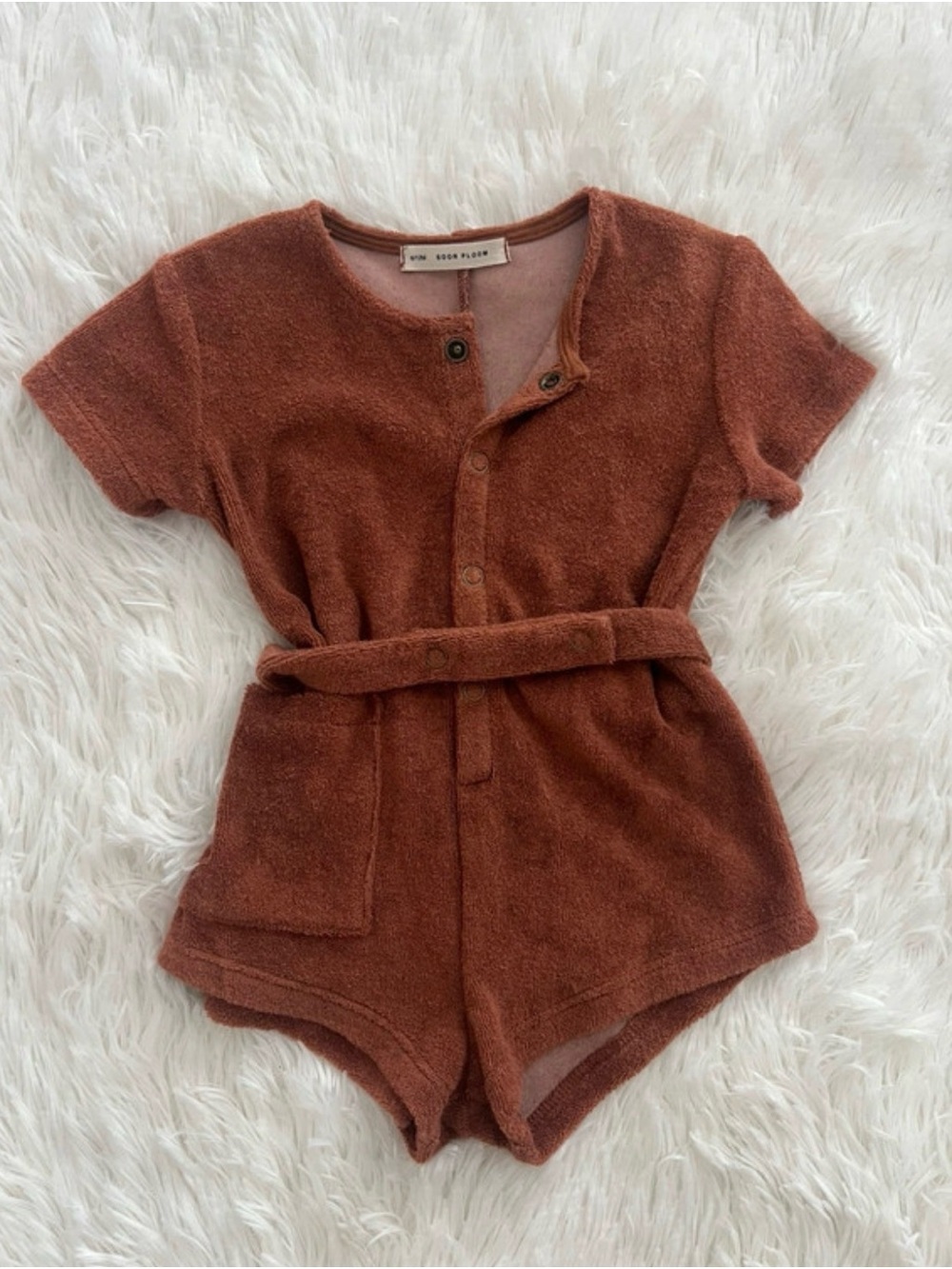 Soor Ploom terry romper new without tags 6-12 months